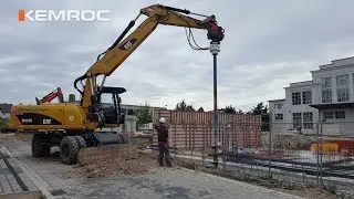 Pfostenfundamente erstellen mit dem KEMROC EBA Bohrantrieb