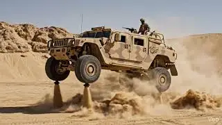 Real Military Hover Truck Lifts Itself to Fly Over 3-Meter Obstacles #viral #viralvideo #tech #short