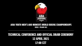 Official Draw AIBA Youth Men's and Women's World Boxing Championships 2021