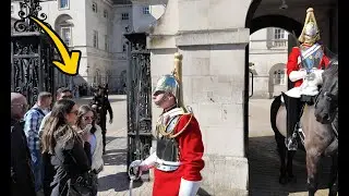 Guard Orders Tourists to MOVE‼️‼️ Make Some Space‼️ Horse’s Moving!!