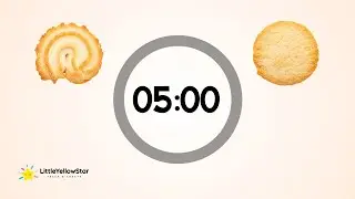 Butter Cookie Calm Timer &ndash; 5 Minutes Countdown Timer With Gentle Music | Kids Classroom Timer