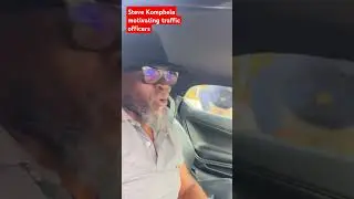 Steve Komphela stopped by traffic officers to give motivation