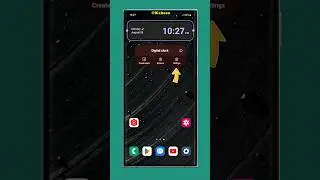 Make Clock Widget Transparent | Samsung galaxy