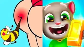Help Me: Tricky Puzzle 🧠😱 vs My Talking Tom Run 🏃&zwj;♂️💨 | Funny & Smart Gameplay 