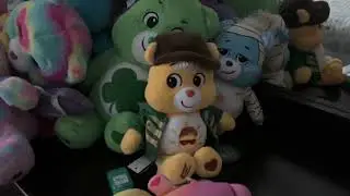 Funshine bear scarecrow plush toy drops by!!!   With audio commentary.