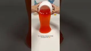#slimeasmr ! water slime from china review 🍅 #slimechannel #oddlysatisfying #slimevideos #fail