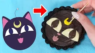 I turned Luna from Sailor Moon into yummy chocolate tarts!