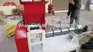 The LM-80 fish feed machine text video , the capacity is 200-300kg/h#fishmachine #fishfarming