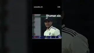 #shumangill wow six in test match #/