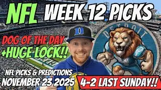 NFL Picks Today Week 12 Sunday 11/23/2025 | Free NFL Best bets, Predictions & NFL Player Props Today