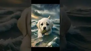 💚Panda HERO Saves Drowning Puppy in 30 Seconds! #story #cute #cuteanimals #animals #lover #rescue