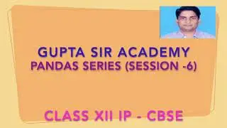 Python Pandas (Session-06)