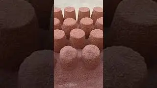 ASMR Shorts, Red Mix Grey Stones Dry crumbling video #softstretch#asmr #satisfying #relax