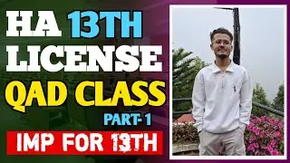 HA LICENSE EXAM MODEL QUESTION 🔥 || QAD SESSION (SET-4) 🚀 || NITESH OFFICIAL