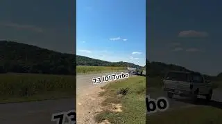 7.3 IDI turbo flyby. It&rsquo;s still very slow lol #idi #diesel #ford #f250 #mechanic