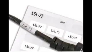LSL 77 Ziptape Cable Labels | Laser Printable Cable Labels - LSL-77