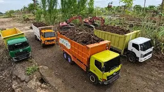 Mobil Truk Hino 500 Tronton RC Fuso 220Ps Oleng, Dumptruk Isuzu Giga RC Melewati Tanjakan