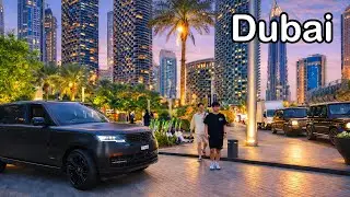 Downtown Dubai City Center 4K Walking Tour | Burj Khalifa, Dubai Mall & City Lights