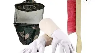 Hi-Tech Natural Products (India) Ltd &ndash; Beekeeping Combo Kit: Bee Leather Gloves,