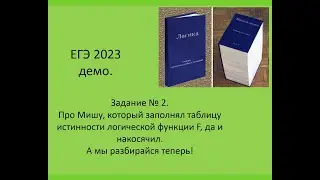 ЕГЭ 2023 демо. Задание № 2.