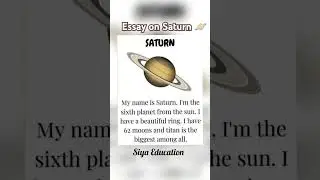 Essay on Saturn 🪐🪐