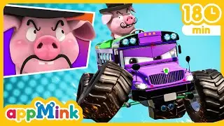 🏁🚗🏎️Race to the Finish Line: 🐹 Mink vs. dr.Evil Pig🐷😈👨&zwj;⚕️ #appmink #nurseryrhymes #kidssong