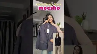 Affordable Meesho BLAZER  !! Gues the price 😵🎀❄️ #meeshohaul #trendingshorts #meesho
