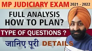 MP judiciary exam preparation | Full Syllabus Analysis | MPCJ-II Strategy 2021 2022