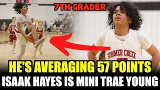 7th Grader Averaging 55 Points Isaak Hayes is better young version of Trae Young | Summercreek