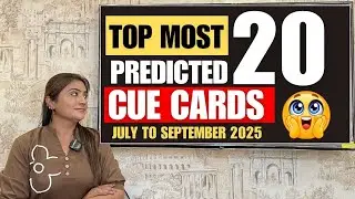 Top Most 20 Predicted Cue Card (July to September 2025)