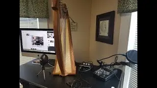 Luvay Acoustic Pickup Demo // Inexpensive Pickup for Harp // Double Strung Harp