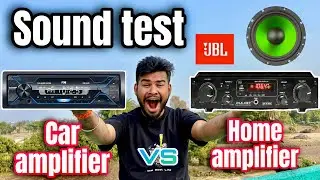 Dulcet four channel amplifier vs car stereo amplifier ghar mai kar di testing full bass sound 🔊🔊