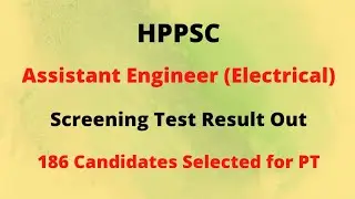 HPPSC AE (Electrical) Screening Test Result Out (3 March 2023) || Let's Study ||