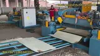 4ft spindleless veneer peeling line equipment，WA:+86-15963347203#plywoodmachine