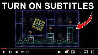 I Made a FULL Geometry Dash Level Out of Subtitles