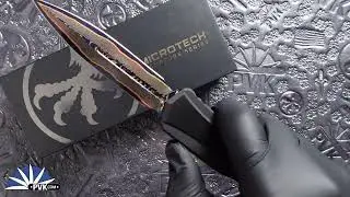 MicrotechMarfione Select Cypher Gen 2 1242 16MS2 Double Edge Blued Baker Forge Copper Mai Blade