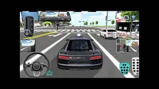 New Black Audi R8 - Driving Gameplay - New Car Game - 3D Driving Class