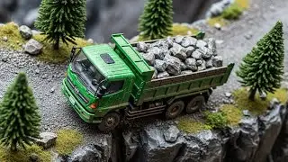 Building a Mountain Road with Mini Dump Trucks &ndash; Extreme RC Adventure