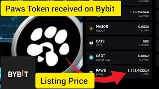 Paws Token Distribution On Bybit Completed, What Is The Possible Listing Price