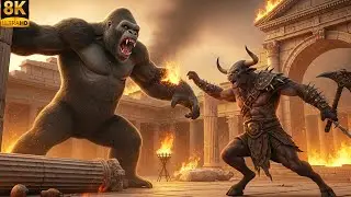 King Kong vs. Titanoboa 2025 : King Kong vs Minotaur Fiery Battle