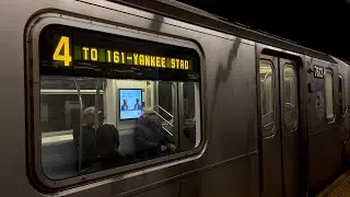 NYCT Subway: 161st Street - Yankee Stadium Bound R142A (4) Train at 138th Street - Grand Concourse
