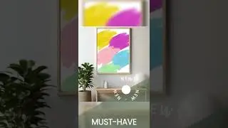 Colorful Brush Strokes Digital Wall Art - Instant Download - 18x24 Poster Size