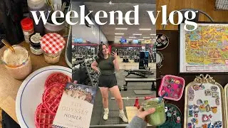 WEEKEND VLOG | january 2026 | gym, pin organizing, gallery wall project, friend & family time