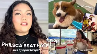 mini vlog: corgi walks 🐶, new coffee discovery ☕️, watching deadpool, PhilSCA BSAT Q&A! ✈️