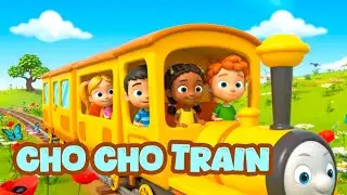 Choo Choo Train Song | Happy Kids 3D Cartoon Train Ride | Fun & Repetitive Nursery Rhyme