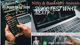 09JAN 2026 MID WEEK NIFTY & BANKNIFTY ANALYSIS Share Market Technical Analysis Class - Biswajit Ray