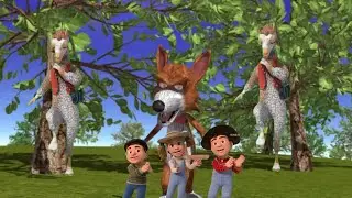 wally el lobo con dos larry las llamas bailan muy bien