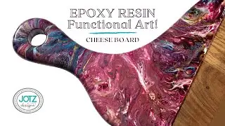 Decorating a cheese board with resin | FAUX RIZZLE | Oil paints | SAME COLORS DIFFERENT RESULTS!