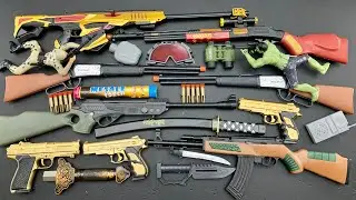 Hunter Rifles Gold Bead Shooting Desert Weapons Military Unit Guard Army