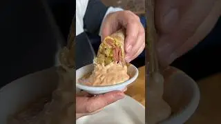 The HEARTBURN WRAP from Lido Kosher Deli on Long Beach, NY! 🌭🌯🔥 #DEVOURPOWER